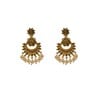 Eten Traditional Ethnic Earrings Antique Oxidized Gold Color WB011