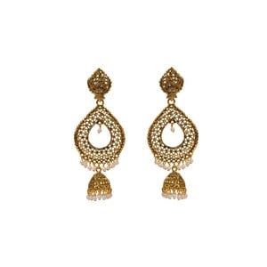 Eten Traditional Ethnic Earrings Antique Oxidized Gold Color WB014