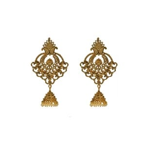 Eten Traditional Ethnic Earrings Antique Oxidized Gold Color WB042
