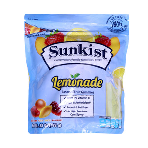 Sunkist Assorted Fruit Gummies Lemonade 793 g