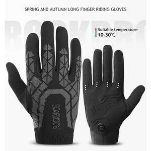 ROCKBROS Spring And Autumn Long Finger Riding Gloves S2551 Extra Large