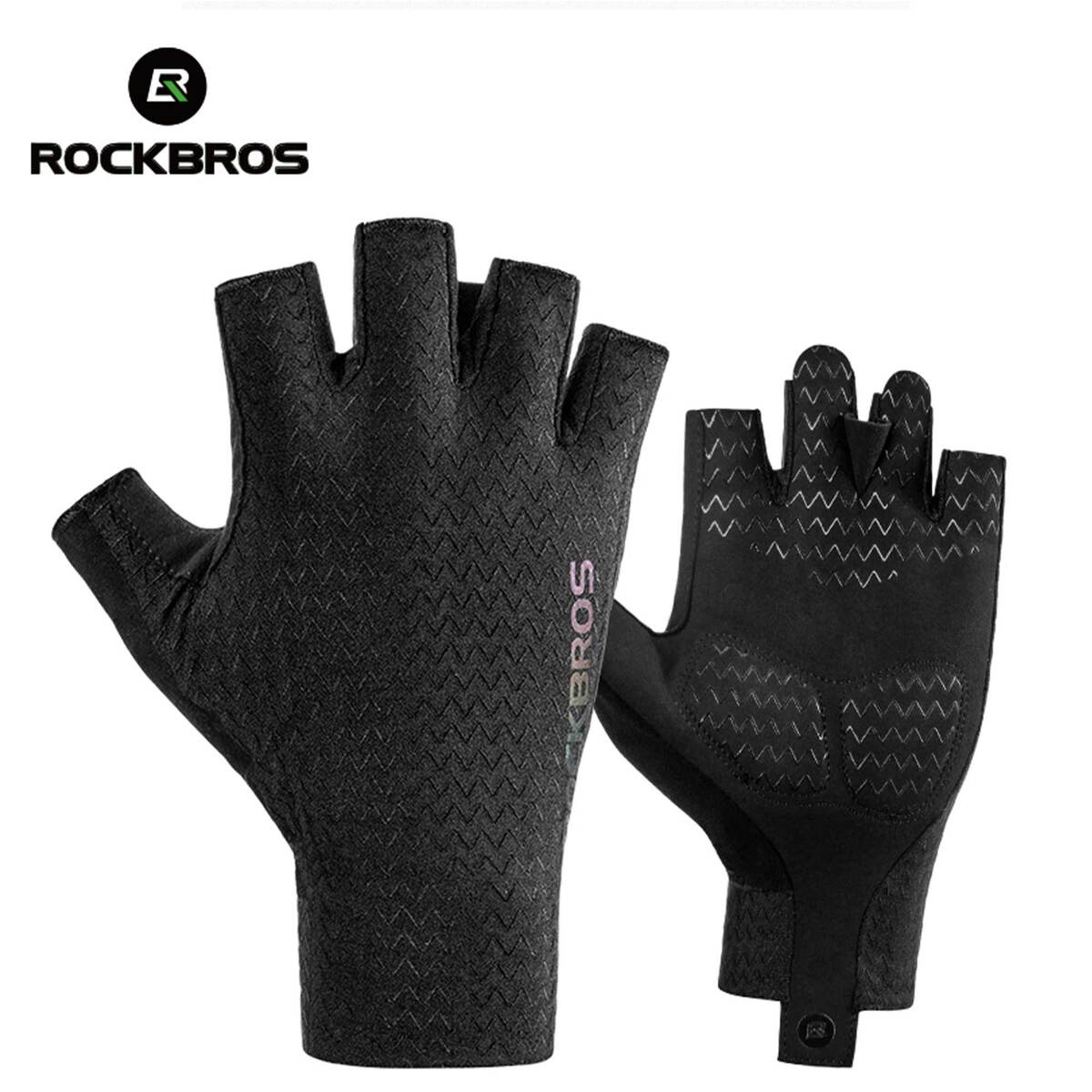 ROCKBROS Half Finger Cycling Gloves S221BK Large