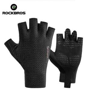 ROCKBROS Half Finger Cycling Gloves S221BK Extra Large