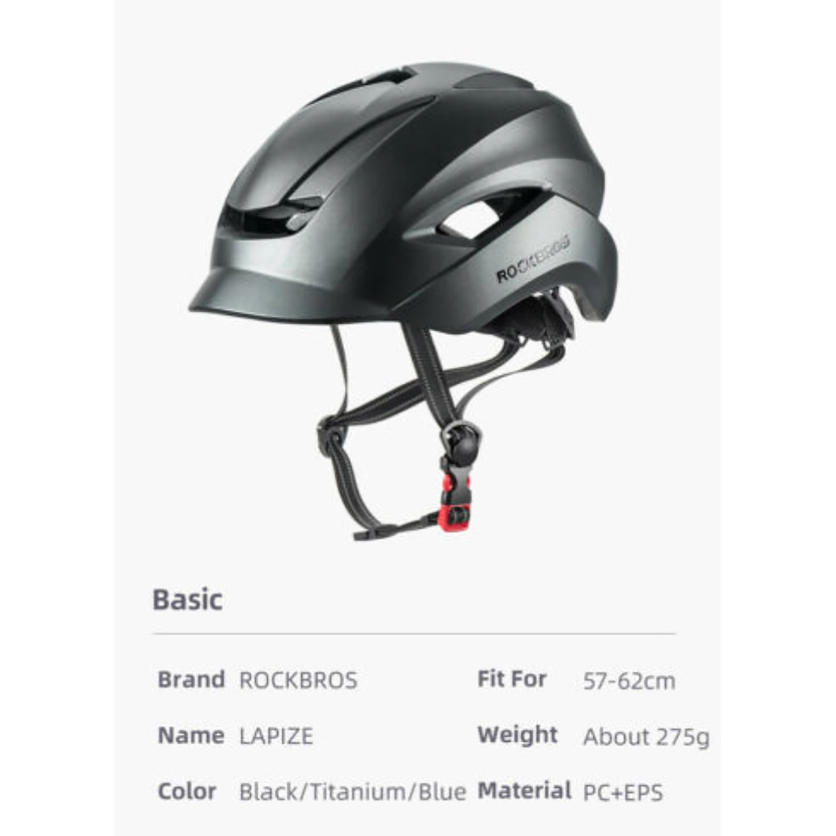 ROCKBROS Cycling Helmet WT099-BK Black