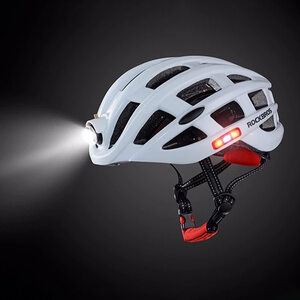 ROCKBROS Cycling Helmet With Light ZN1001-W White