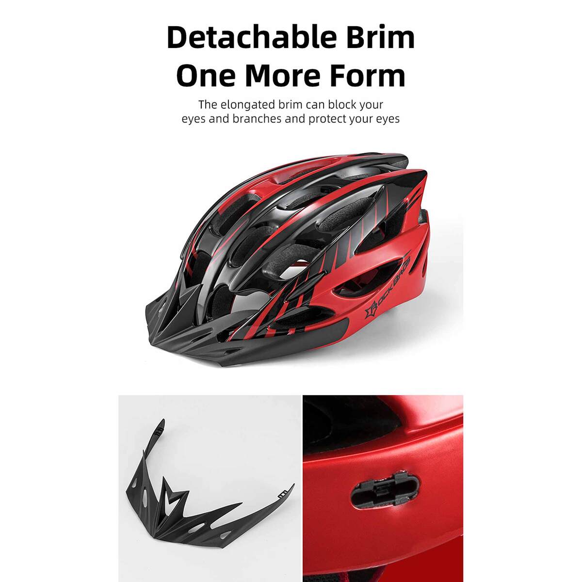ROCKBROS Cycling Helmet WT027BGY Black Gray