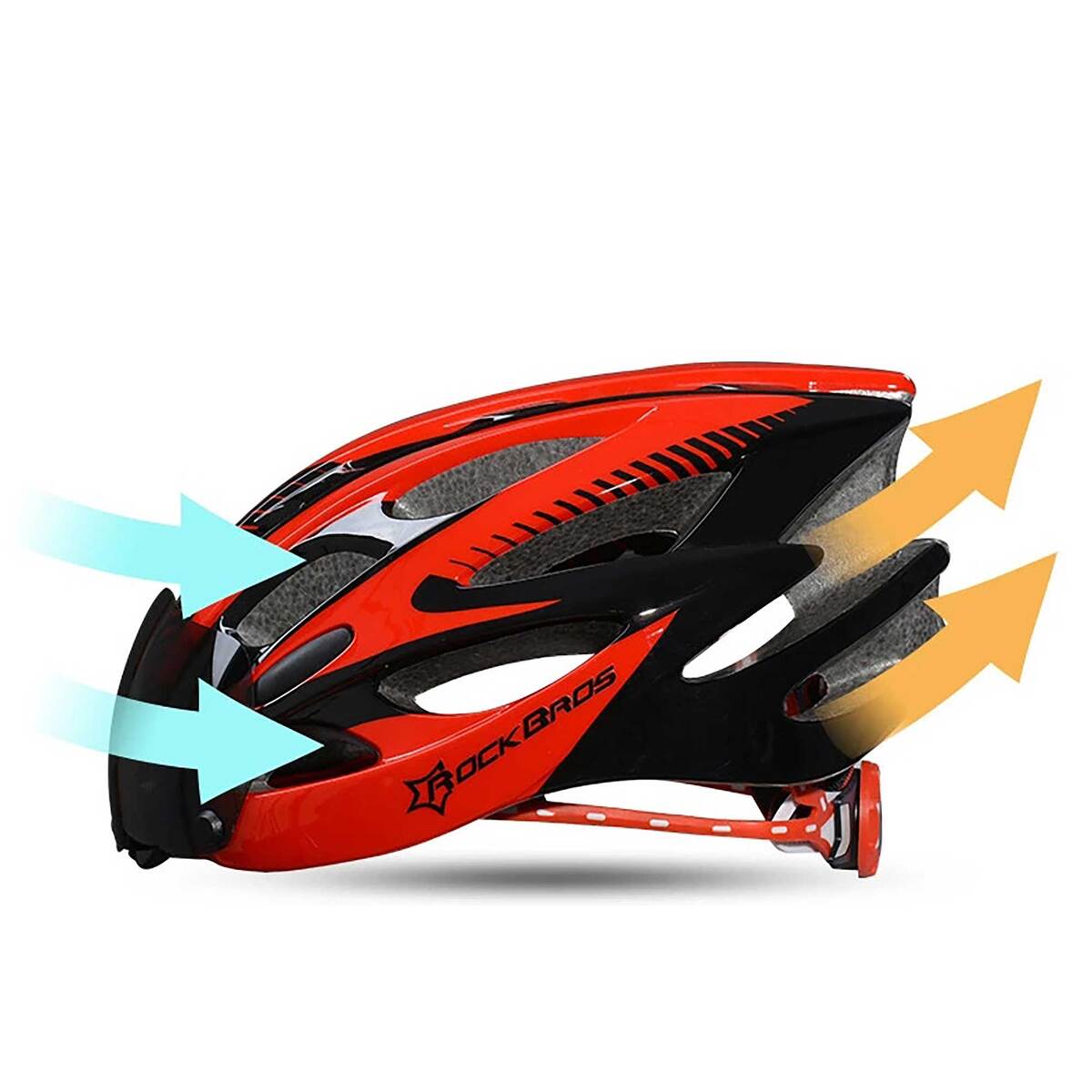 ROCKBROS Cycling Helmet WT027S-BR Black Red