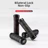 ROCKBROS Bicycle Handlebar Grips Anti-Slip Aluminum Alloy Ring Lock BTCR-BKBL Black Blue