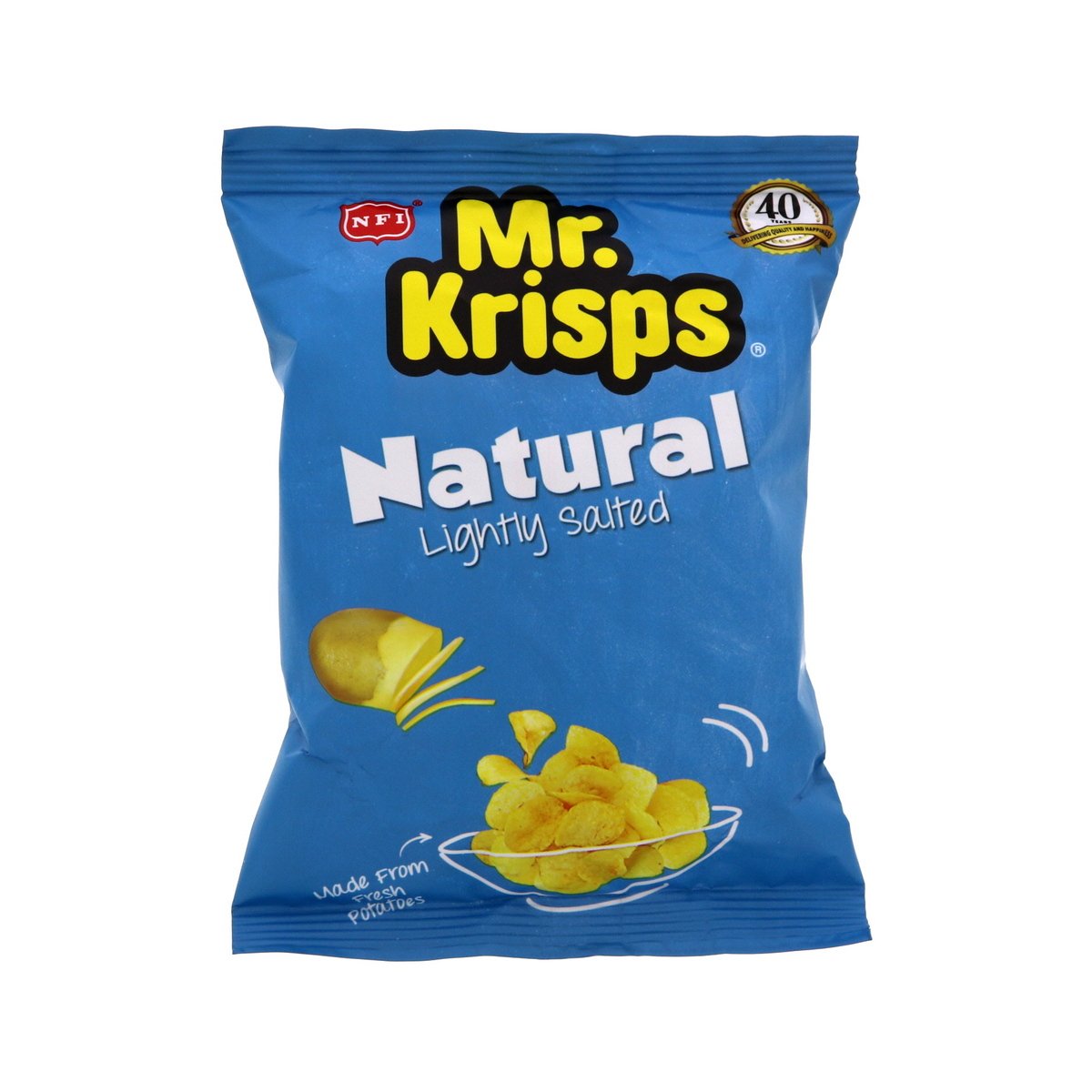 Mr.Krisps Natural Lightly Salted Potato Chips 15g x 25pcs