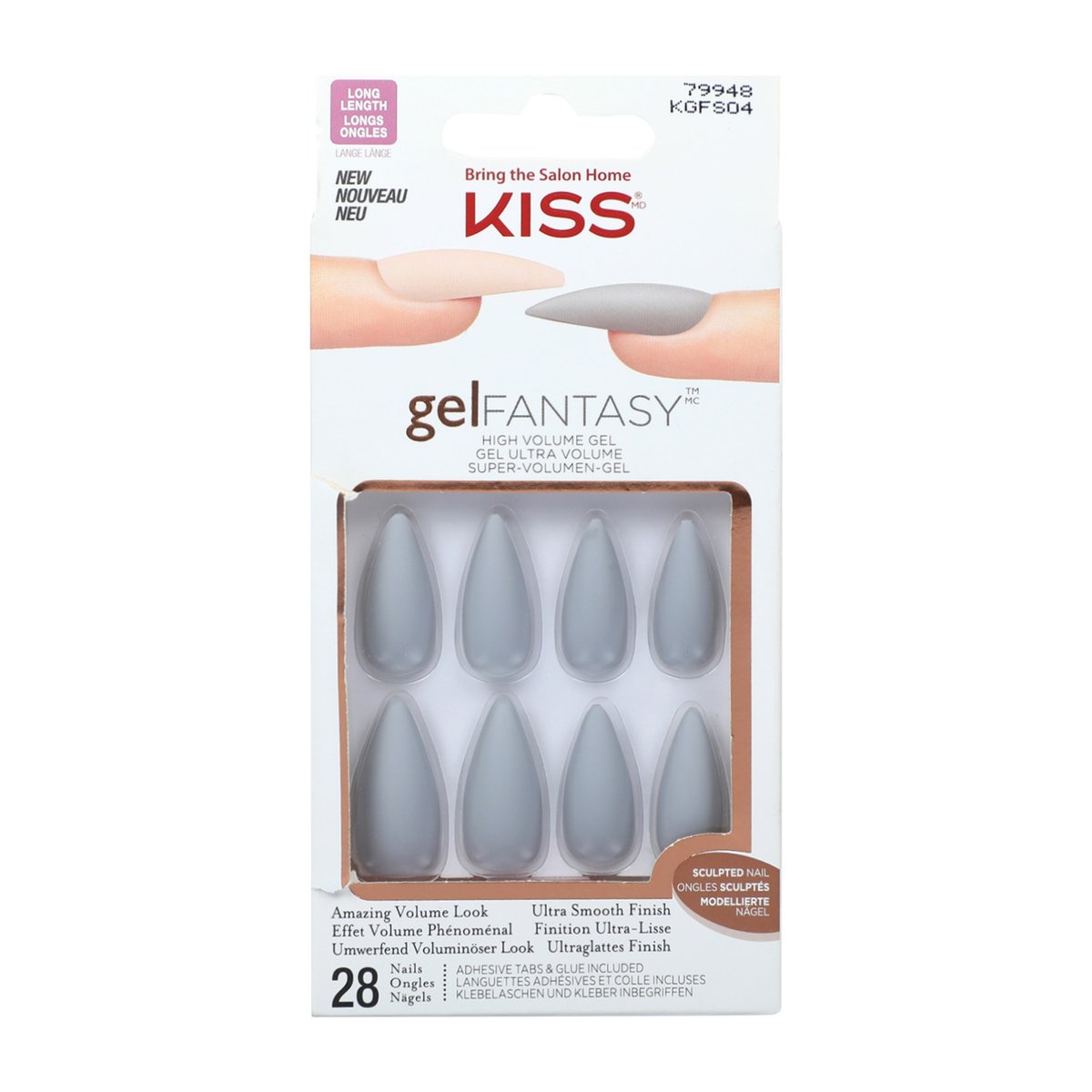 Kiss Gel Fantasy Nails KGFS04 28pcs