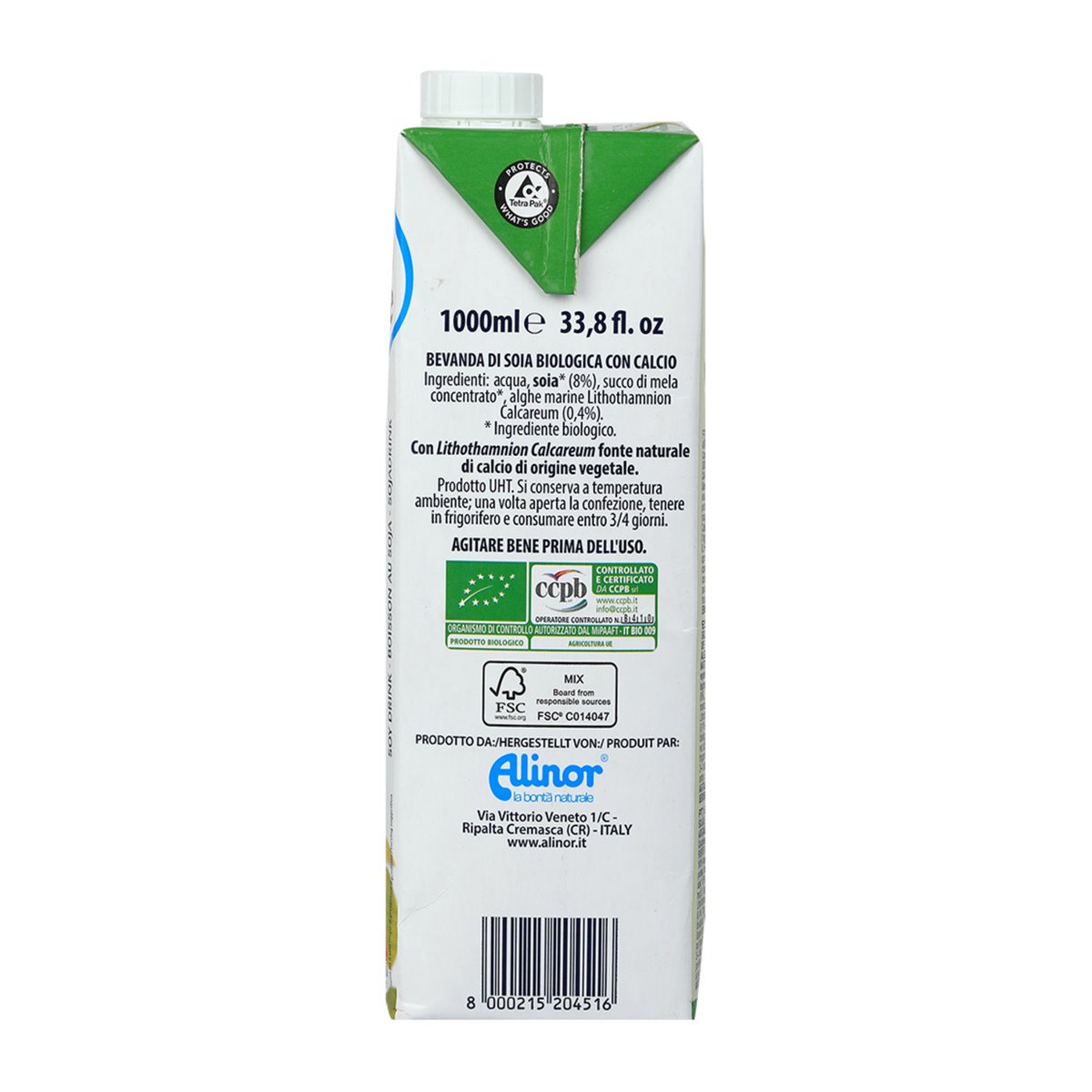 Ecolife Organic Soy Drink Calcium 1Litre