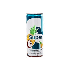 اشتري قم بشراء Super Pina Colada Carbonated Drink 250ml Online at Best Price من الموقع - من لولو هايبر ماركت Canned Fruit Juice في الكويت