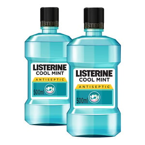 Listerine Mouthwash Cool Mint 500 ml 1+1