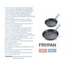 Chefline Forged Aluminum Fry Pan 2pcs Set 22cm + 26cm Induction Bottom