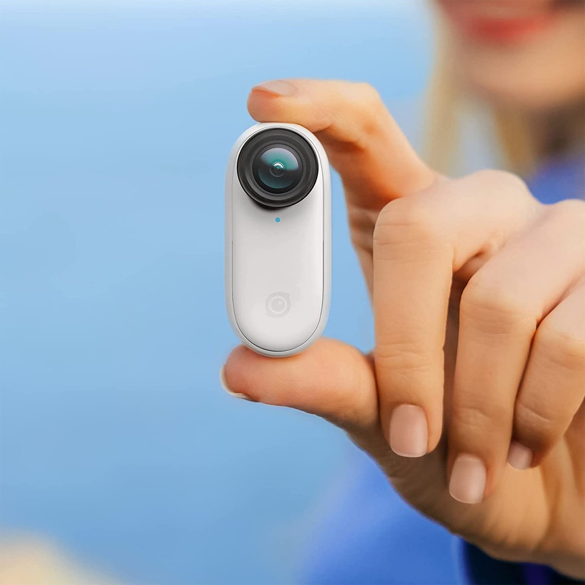 Insta360 GO 2 – Small Action Camera, Weighs 1 oz, Waterproof, Stabilization, POV Capture, 1/2.3" Sensor, with Charge Case and Wearable Camera Accessories for Travel, Sports, Vlog