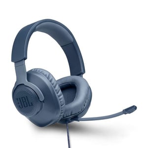 JBL QUANTUM100BLU Wired Over Ear Headphones Blue