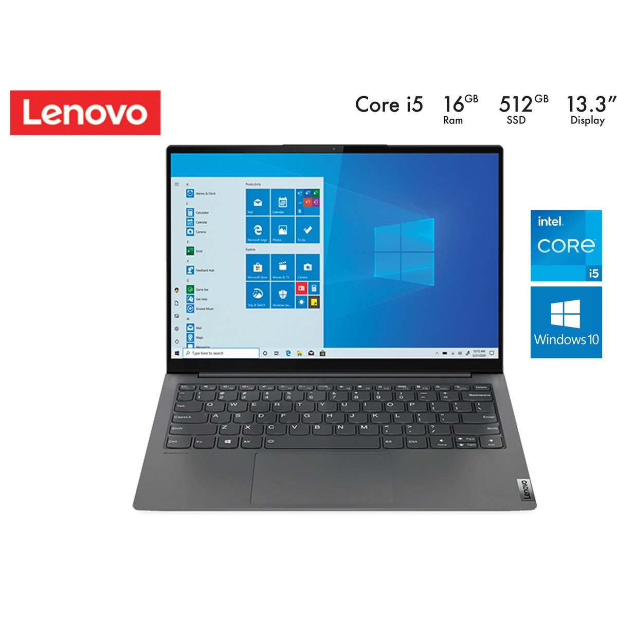 Lenovo YOGA S7 82CU003GAX Ultrabook – Core i5 2.4GHz 16GB 512GB Windows 10 13inch QHD Grey
