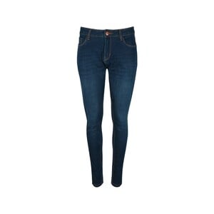Reo Women's Fashion Jeans Skinny Dark Blue 8
