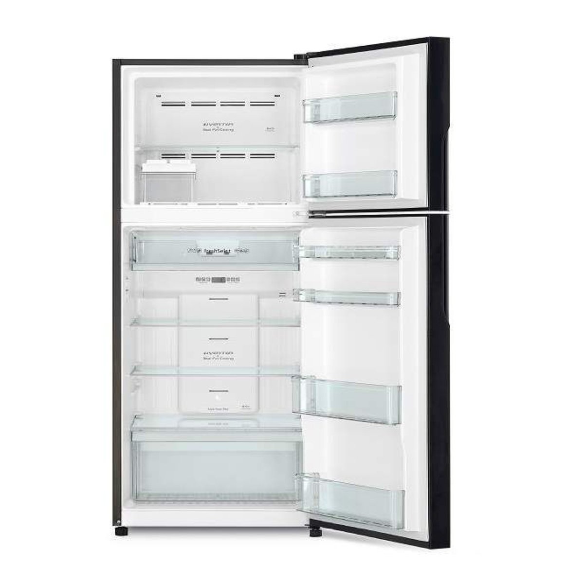 Hitachi Double Door Refrigerator RVX505PUK9KPSV 366LTR