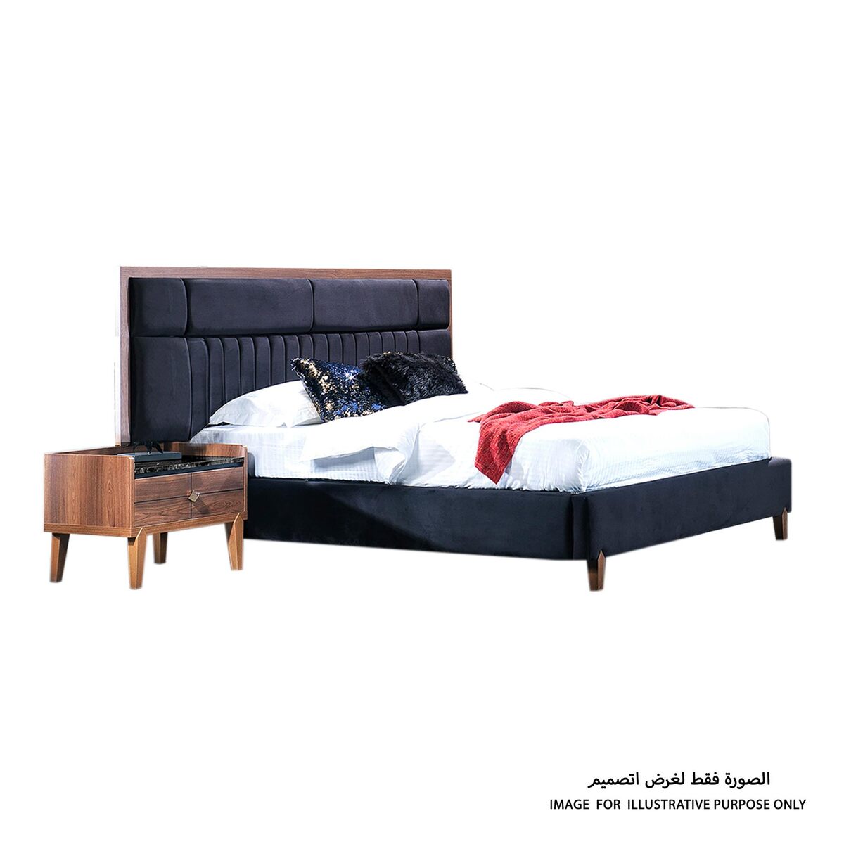 Maple Leaf  Bed Cot 180x200cm LIZBON,Size:130x180x200 Cms, ( HxWxL)