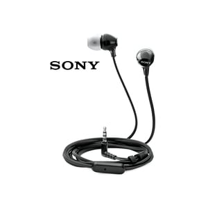 Sony Earphone MDR-EX14AP with Mic- Black