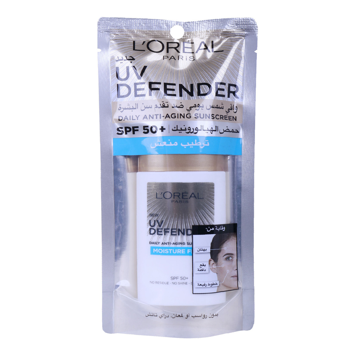 L'Oreal Paris UV Defender Anti-Aging Sunscreen SPF 50+ Moisture 50ml
