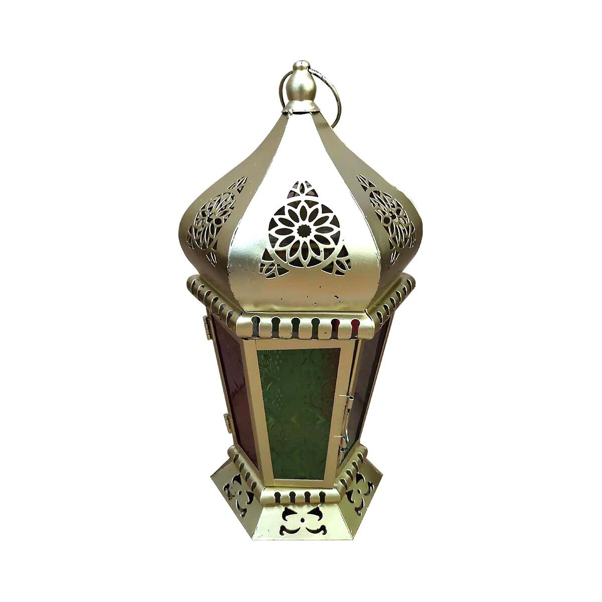 Maple Leaf Decorative Metal Fanoos Lantern 16x19x33cm JK301-3
