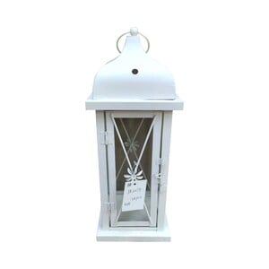 Maple Leaf Decorative Metal Fanoos Lantern 12x12x34cm JK2079