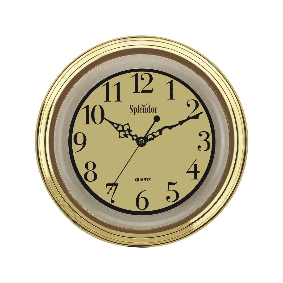 Splendor Battery Operated PVC Wall Clock 30.5cm PW031 Assorted
