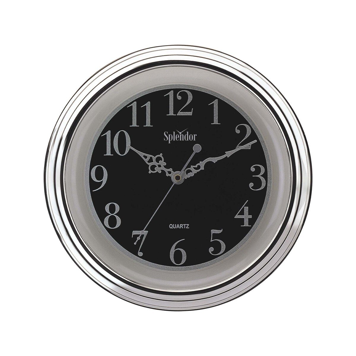 Splendor Battery Operated PVC Wall Clock 30.5cm PW031 Assorted