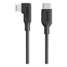 Anker Right Angle USB C to Lightning Cable, 3ft, Black, Y2360H11