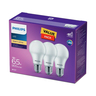 Philips 3Pcs LED Bulb 9W E27 WW/CDL