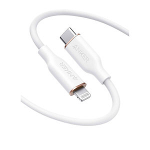Anker PowerLine III Flow USB-C to Lightning Cable (3ft/0.9m) – Cloud White