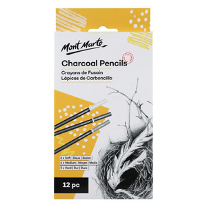 مونت مارتي قلم رصاص فحم ، 12 قطعة ، MPN0017