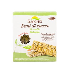 Sarchio Organic Pumpkin Seed Bars 4 x 20g