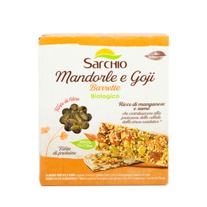 Sarchio Organic Almond and Goji Bars 4 x 20g