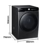 Samsung Front Load Washer & Dryer WD21T6300GVSG 21/12Kg