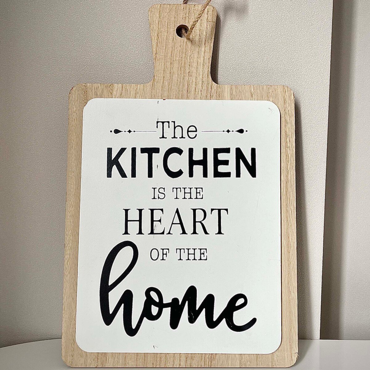 Maple Leaf Home The Kitchen Sign Wooden Wall Art Decor Hanging Board, 25.5 x 1.5 x 40 cm