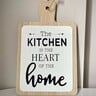 Maple Leaf Home The Kitchen Sign Wooden Wall Art Decor Hanging Board, 25.5 x 1.5 x 40 cm