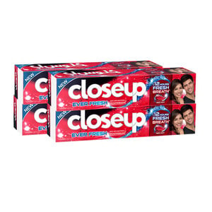 Closeup Toothpaste Ever Fresh Red Hot 4 x 75ml