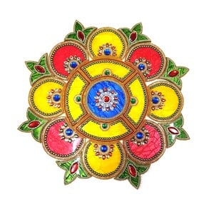 Fair Multicolor Artificial Decorative Diwali Rangoli Set DMR-1311