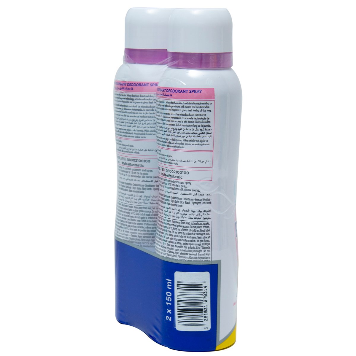 Fa Dry Protect Cotton Mist Deodorant Spray 2 x 150ml