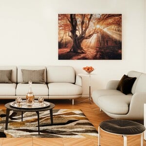 Maple Leaf Canvas Wall Picture With Wooden Frame 90x125cm