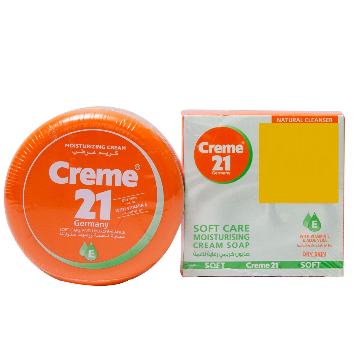 Creme 21 Moisturizing Cream Vitamin E 250 ml + Soap 125 g