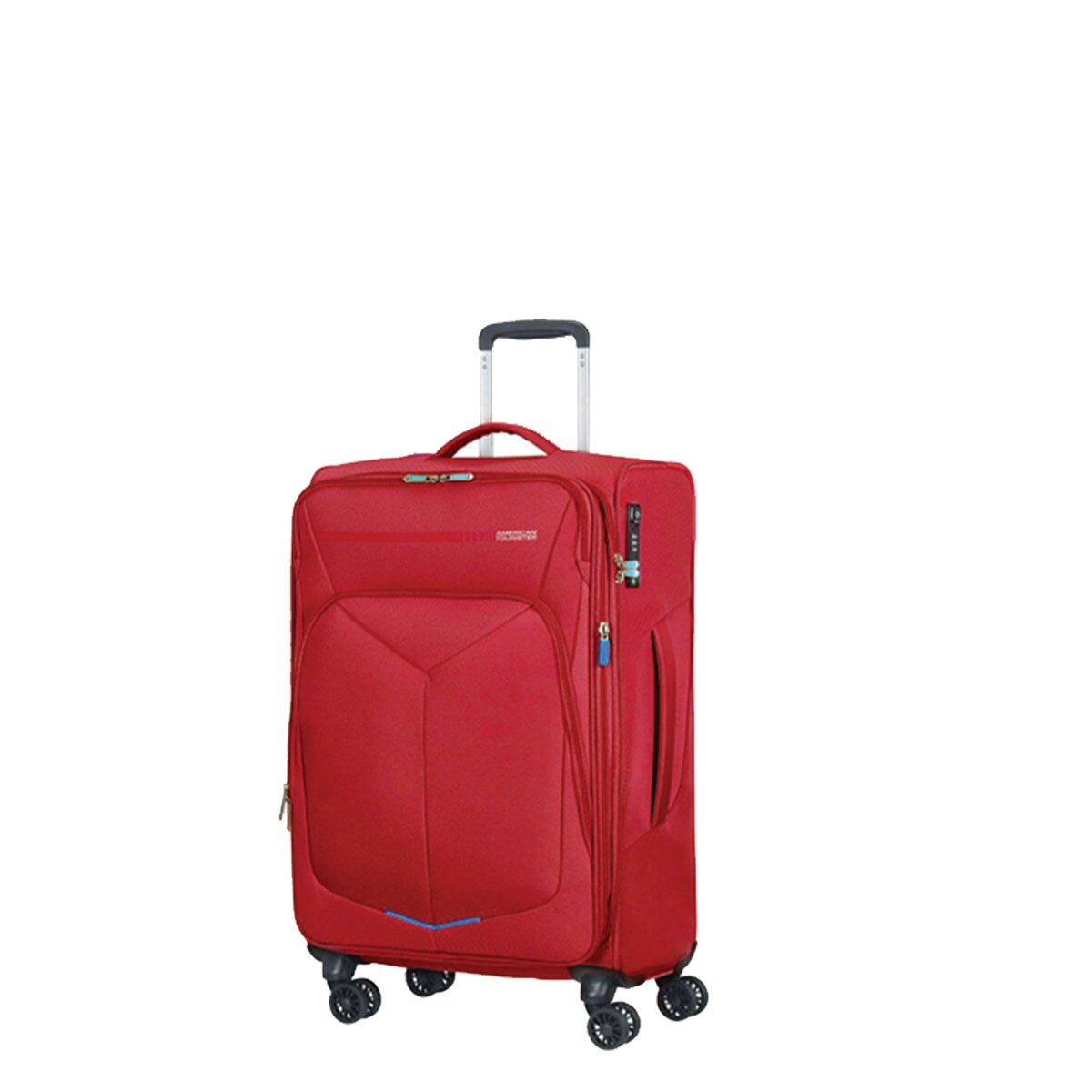 American Tourister Summerfunk 4 Wheel Soft Trolley, 55 cm, Red
