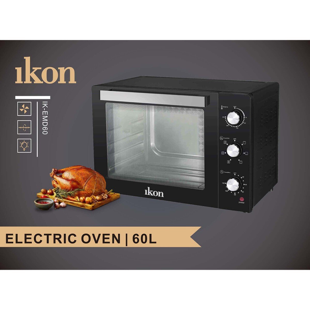 Ikon Electric Oven IK-EMD60 60LTR