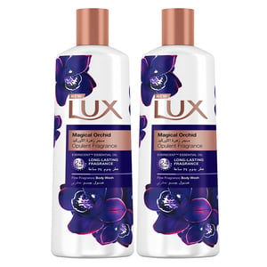 اشتري قم بشراء Lux Body Wash Magical Orchid 2 x 250 ml Online at Best Price من الموقع - من لولو هايبر ماركت Shower Gel&Body Wash في الكويت