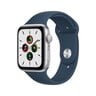 Apple Watch SE GPS MKNY3 40mm Silver Aluminium Case With Abyss Blue Sport Band