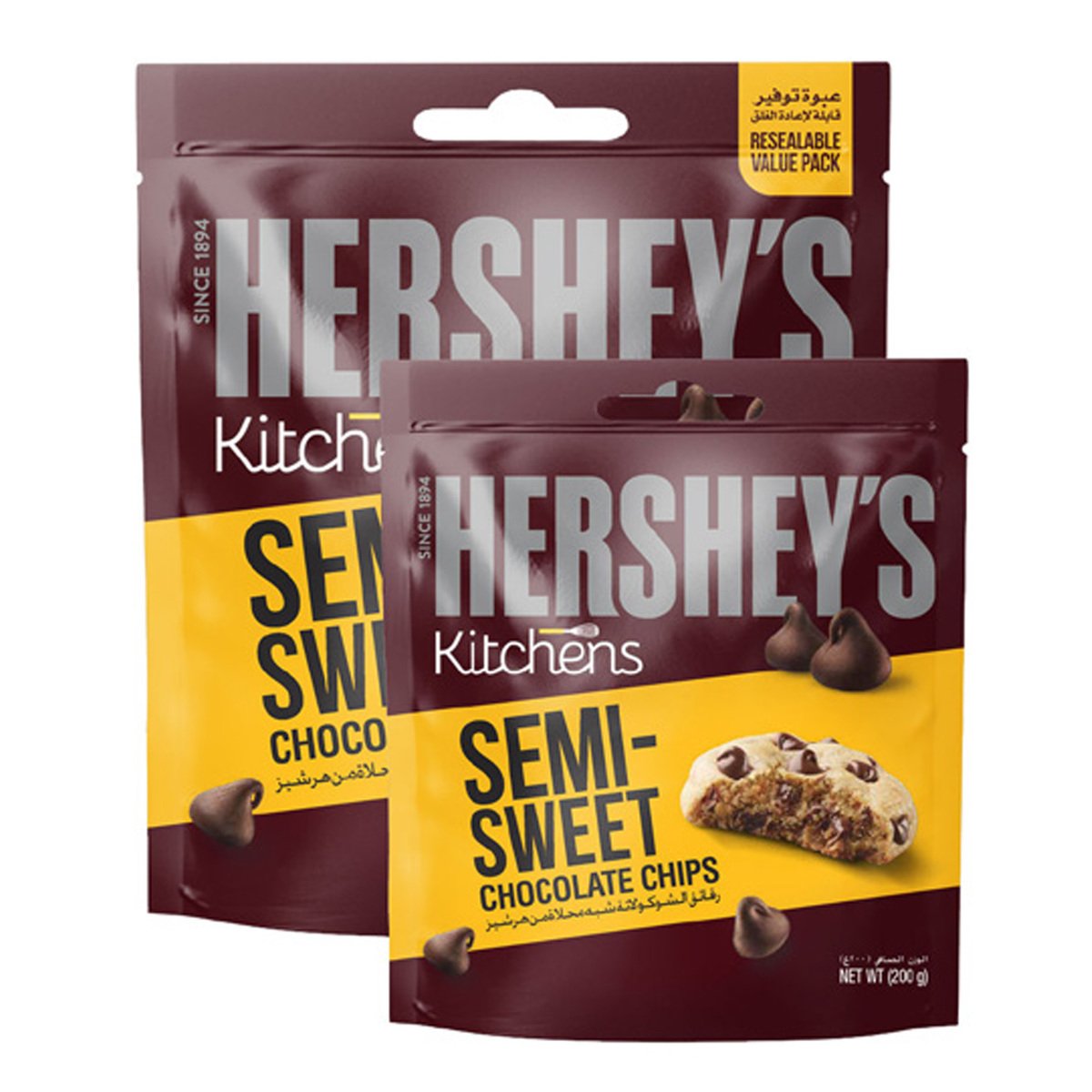 Hershey's Kitchen Chocolate Chips Semi Sweet 425 g + 200 g