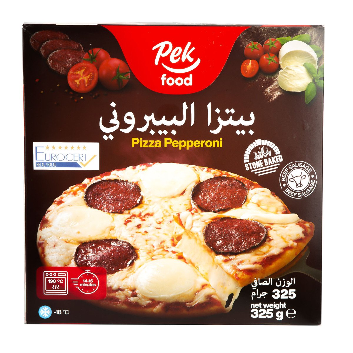 Pek Food Pepperoni Pizza 325 g